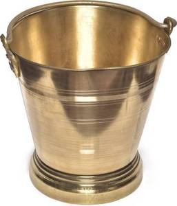 Cubo de cobre duradero de 5 L, calidad Premium, color marrón, para uso diario - Product Image 1