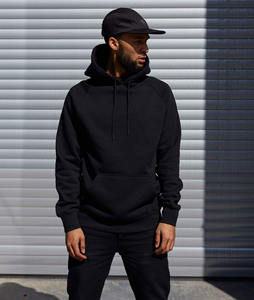 Logo personnalisé hommes Hip Hop Street Wear sweat-shirt mode 100% coton polaire surdimensionné poche cordon brodé hiver - Product Image 6