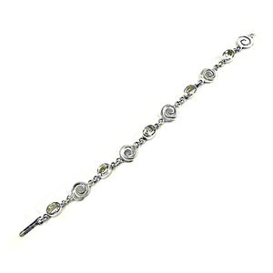 2024 última pulsera excelente Zirconia cúbica cadena enlace piedra preciosa 925 artículos de plata esterlina sólida nuevo regalo de joyería - Product Image 1