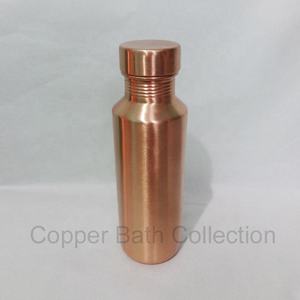 Customized 100% Copper Minimalist <b>Water</b> <b>Bottle</b> Long Neck Direct Drinking for <b>Gym</b> Yoga Outdoor Activities Boiling Applicable - Product Image 2