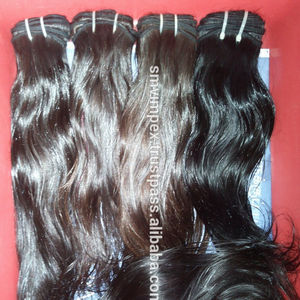 Cheveux vierges indiens Remy 100% naturels, vague corporelle, noir naturel, tissage de cheveux humains indiens de qualité 12A - Product Image 1