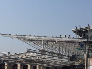 Entrepôt de structure en acier soudage à plusieurs niveaux, matériaux de construction, structure en acier massif, bon marché - Product Image 5