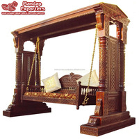 Sofá Chaise Longue de Madera Tallada Estilo Victoriano Barroco Francés para Dormitorio, Mueble Antiguo para Sala de Estar
