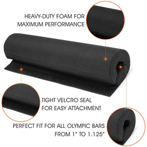 Vente en gros d'équipement de gymnastique personnalisé Mousse épaisse et nylon haltères coussinet de squat pour cou épaule unisexe Hip Thrust Workouts Bar Pad Fitness Utilisation - Product Image 4