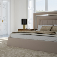 Juegos de Cama Modernos de Alta Calidad para Hoteles, Base de Cama con Tela Resistente, Muebles para Hoteles de 3 a 5 Estrellas