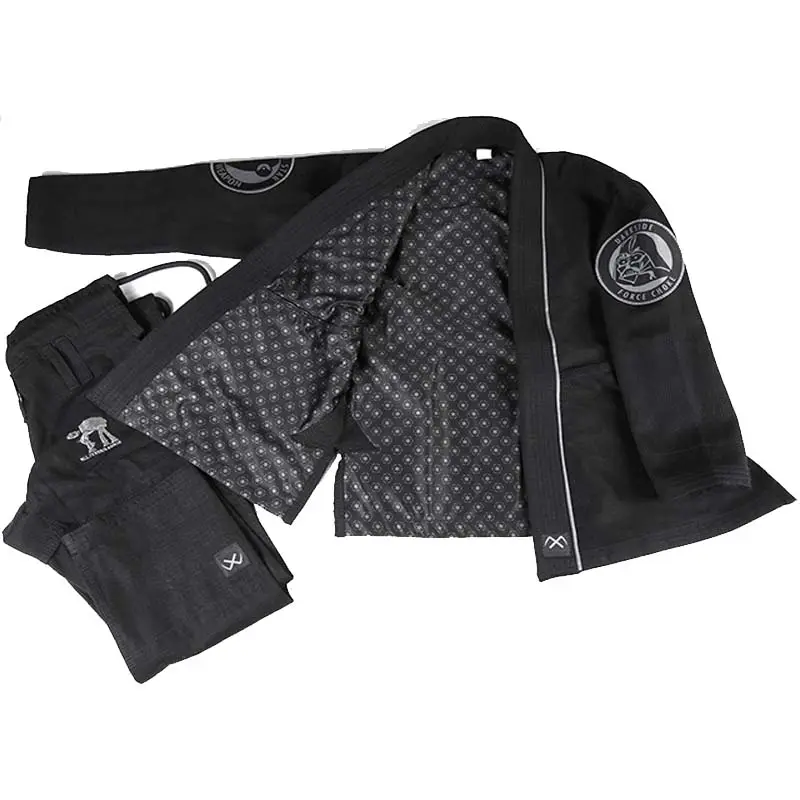 Jiu Jitsu Gi Grosir Buatan Khusus dengan Lapisan Dalam Yang Diperkecil/Bjj Gi Pelindung Ruam Dalam Cetak Digital/Cetak Kimono Di Dalam