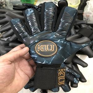 Gants de gardien de but de football en latex allemand 4 mm, professionnels, hautement personnalisés, respirants, toutes tailles, noirs - Product Image 5