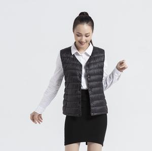 เสื้อกั๊กคอวีสำหรับผู้หญิง,เสื้อกั๊กดาวน์ไลท์ผลิตในเวียดนาม - Product Image 2