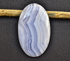 Cabochon ลูกไม้สีฟ้าคุณภาพสูง,อัญมณีสีฟ้าลายลูกไม้อาเกตสำหรับอัญมณีรูปทรงที่กำหนดเองอัญมณีลูกไม้สีฟ้าขนาด - Product Image 2