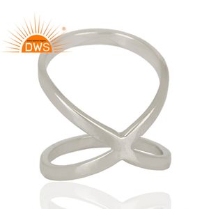 Designer 925 Sterling Fine Silver Girls Fashion <b>Rings</b> Wholesaler of <b>Plain</b> Silver Jewelry Supplier - Product Image 4