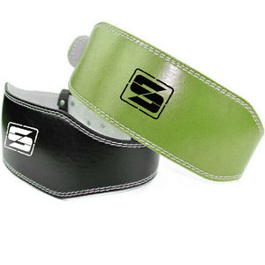 เข็มขัดยกน้ำหนักสำหรับยิมของแท้, เข็มขัดพยุงหลังทำจากหนังวัวสำหรับทุกเพศพร้อมคุณสมบัติปรับได้4 "แข็งแรงทนทานปรับแต่งโลโก้ได้ - Product Image 4