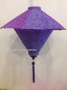 Linterna de Bambú Hecha a Mano en Vietnam, Decoración Colgante para Restaurantes, Fiestas y Bodas, Cubierta de Tela de Seda, Colorida, Venta al Por Mayor para Exportación - Product Image 2