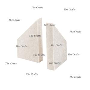 Sujetalibros de color blanco y negro de mármol Sujetalibros de tamaño y forma personalizados para uso en oficinas, hogares y escuelas - Product Image 4