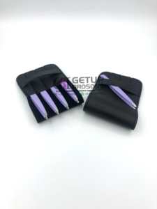 Pinzas de extensión de cejas con recubrimiento de polvo púrpura profesional, nuevo diseño, punta de plata, acero inoxidable, Logo personalizado, herramientas de belleza - Product Image 3