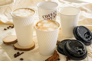 ไต้หวัน12ออนซ์90มิลลิเมตรทิ้งนูนสองผนังถ้วยกระดาษร้อนนำออกภาชนะบรรจุอาหาร - Product Image 3