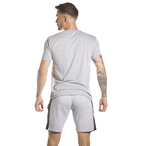 การออกแบบใหม่ฤดูร้อนผ้าฝ้าย100% ผู้ชายคู่ชุดเสื้อยืดและกางเกงขาสั้นสำหรับผู้ชาย - Product Image 3