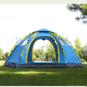 Tente de Camping pour l'extérieur, étanche, ouverture instantanée, diagonale, pour la famille, de 2 à 4 personnes