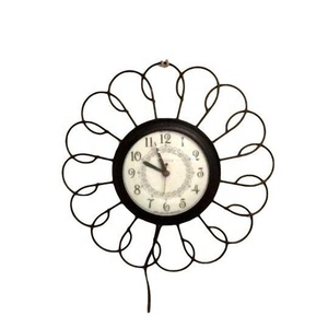 Vintage 1950's Metal Wall <b>Clock</b> Best Selling High Quality Smart House Ware New Design Trendy Wall Hanging <b>Clock</b> with <b>LED</b> Display - Product Image 1