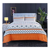 Parure de lit imprimée sur mesure 100% coton, ensemble de literie de luxe confortable en vente, 4 pièces