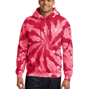 2025 Trendy Oversized Woven Print <b>Tie</b> Dye Hoodie for <b>Men</b> Custom Logo Polyester Wholesale Winter - Product Image 6
