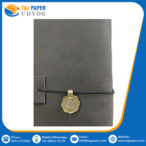 Cuaderno A4 personalizado con cuero PU suave 200 GSM papel de algodón hecho a mano Vintage cuero genuino planificador diario impreso con logotipo - Product Image 5