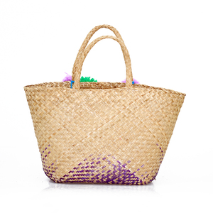 Meilleur choix tendance sac hobo en jonc de mer haute couture prix bon marché sacs à main marron en jonc de mer luxe moderne - Product Image 3