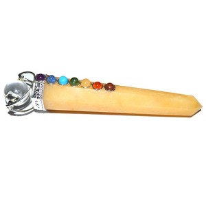 Get Online Golden Quartz Obelisk Chakra Healing Wands With Crystal Ball : Golden Quartz Obelisk Chakra Healing Wands Wi for Sale - Product Image 1