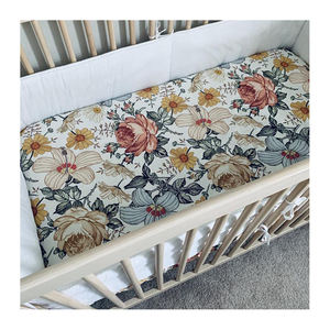 For Newborn <b>Baby</b> Crib Fitted Sheets 100% Organic Cotton High Quality <b>Muslin</b> Crib Sheet From Indian Supplier - Product Image 1