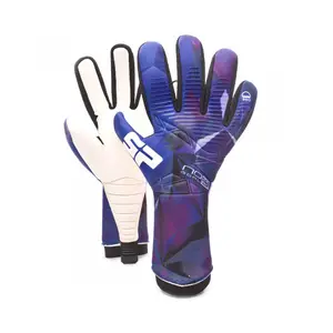 Luvas para goleiro profissional, luvas para futebol respirável e de látex 4mm