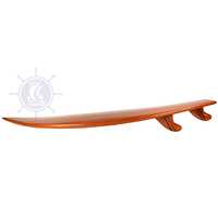 K025 - Planche de surf courte artisanale moderne en bois et fibre de verre de qualité supérieure pour tous les niveaux, hommes et femmes, lacs et rivières, 192Lx47Wx21H cm