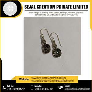 Bijoux en gros pour femmes Boucles d'oreilles en argent sterling 925 pour fiançailles - Product Image 4