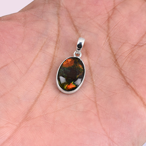 Ammolita piedra preciosa Natural de calidad superior de natural de piedras preciosas de plata - Product Image 4