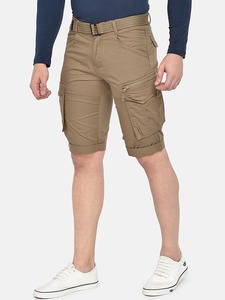 Shorts cargo kaki pour homme, taille mi-haute, séchage rapide, en tissu Oxford, décontractés, avec plusieurs poches et braguette zippée - Product Image 2