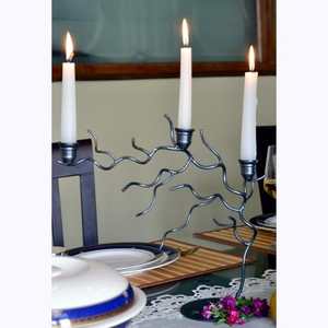 Iron <b>Candle</b> Stand Holder For Home decoration <b>Black</b> color modern design iron <b>candle</b> stand holder - Product Image 3