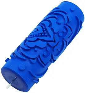 5'' Embossed Flower Pattern Paint Roller DIY Painting Roller Brush tools