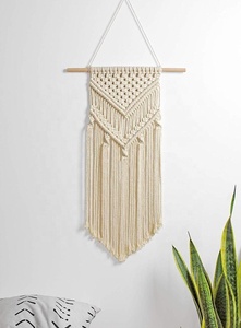 2020 Año Nuevo superventas lujo hecho a mano moderno algodón macramé diseños colgantes de pared elegante decoración del hogar conjunto caja de regalo decoración del hogar - Product Image 4