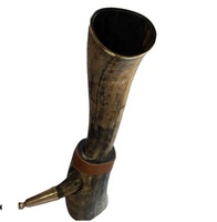 Verres à bière en corne de bœuf naturelle, faits à la main, écologiques, style vintage nautique, pour fêtes, mariages, maison