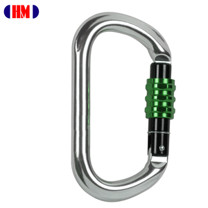 A2550-KSG Certificat CE Mousqueton symétrique en aluminium anodisé en forme de O avec verrouillage à vis pour la rigging de poulies et l'escalade - Product Image 2