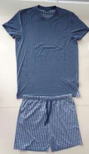 Conjunto de Camiseta de punto para hombre, ropa de dormir ajustada con serigrafía ecológica - Product Image 6