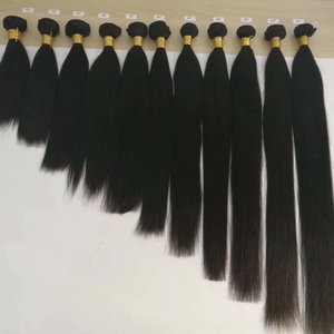 Cheveux humains brésiliens lisses à bas prix, cheveux bruts non traités, bon marché, d'usine directe du Vietnam, cheveux vierges, bruts, vente en gros, 20 pièces - Product Image 1