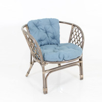 Ensemble de canapés de salon modernes en rotin naturel gris Bahama, chaise empilable, haute capacité de charge, mobilier de salle à manger