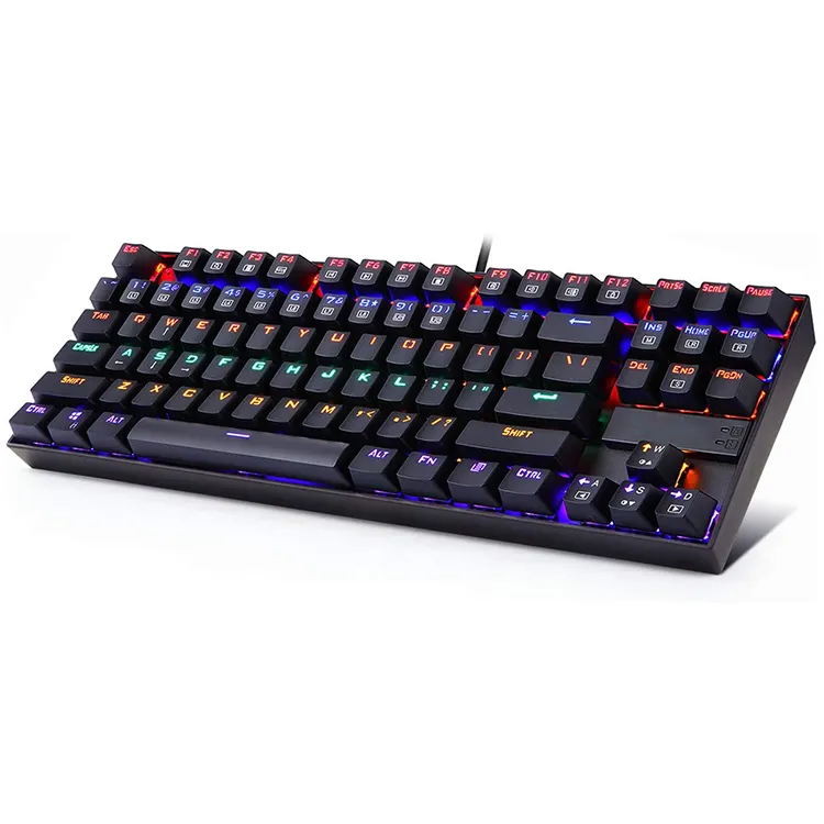 सबसे अच्छा लेजर एलईडी यांत्रिक कीबोर्ड छोटे कीबोर्ड आरजीबी पीसी गेमिंग कीबोर्ड और माउस के लिए Corsair