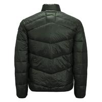 Chaqueta Bomber Casual de Invierno para Hombre, 100% Poliéster, Delgada, Transpirable, Acolchada, Talla Grande, con Cierre, Tejida, Impermeable, para Uso Diario