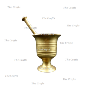 ชุดเครื่องบดสมุนไพรและครกชุบทองทองเหลืองเครื่องมือทำอาหาร - Product Image 5