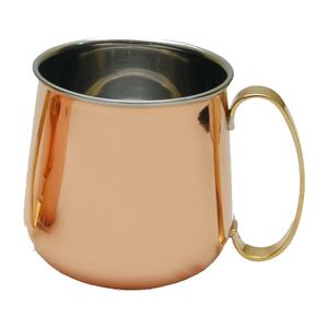 Taza de cobre con mango para el hogar, taza de cobre para bebidas frías, para cocina, hotel, restaurante, fiestas, la mejor taza - Product Image 2