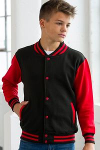 2024 Tùy Chỉnh Thêu Biểu Tượng Trẻ Em Cao Đẳng Len Varsity Áo Khoác Chàng Trai Và Cô Gái Trường Thể Thao Bóng Chày Áo Khoác - Product Image 5