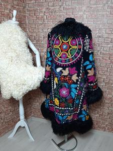 Hot Antique Bohemian Cái Nhìn Banjara Handmade Suzani Floral Thêu Hippie Gypsy Phụ Nữ Bộ Lạc Sexy Mùa Đông Mặc Áo Khoác Ăn Mặc - Product Image 5
