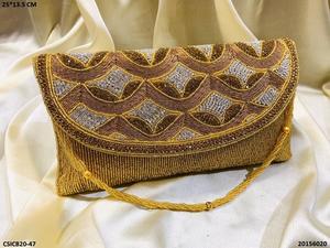 New Style Luxury Genuine Leather Stylish Evening Purse <b>Clutch</b> <b>Bag</b> Woman Indian Bridal Designer <b>Embroidered</b> <b>Clutch</b> <b>Bags</b> & Purses - Product Image 6