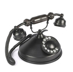 Teléfono de Metal de latón negro Vintage Mesa coleccionable decorativo Showpiece - Product Image 4