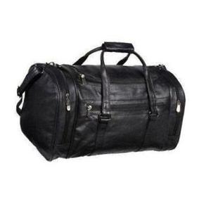 กระเป๋าเดินทางดัฟเฟิลสีดำหนังแท้คุณภาพสูงดีไซน์ใหม่ - Product Image 1